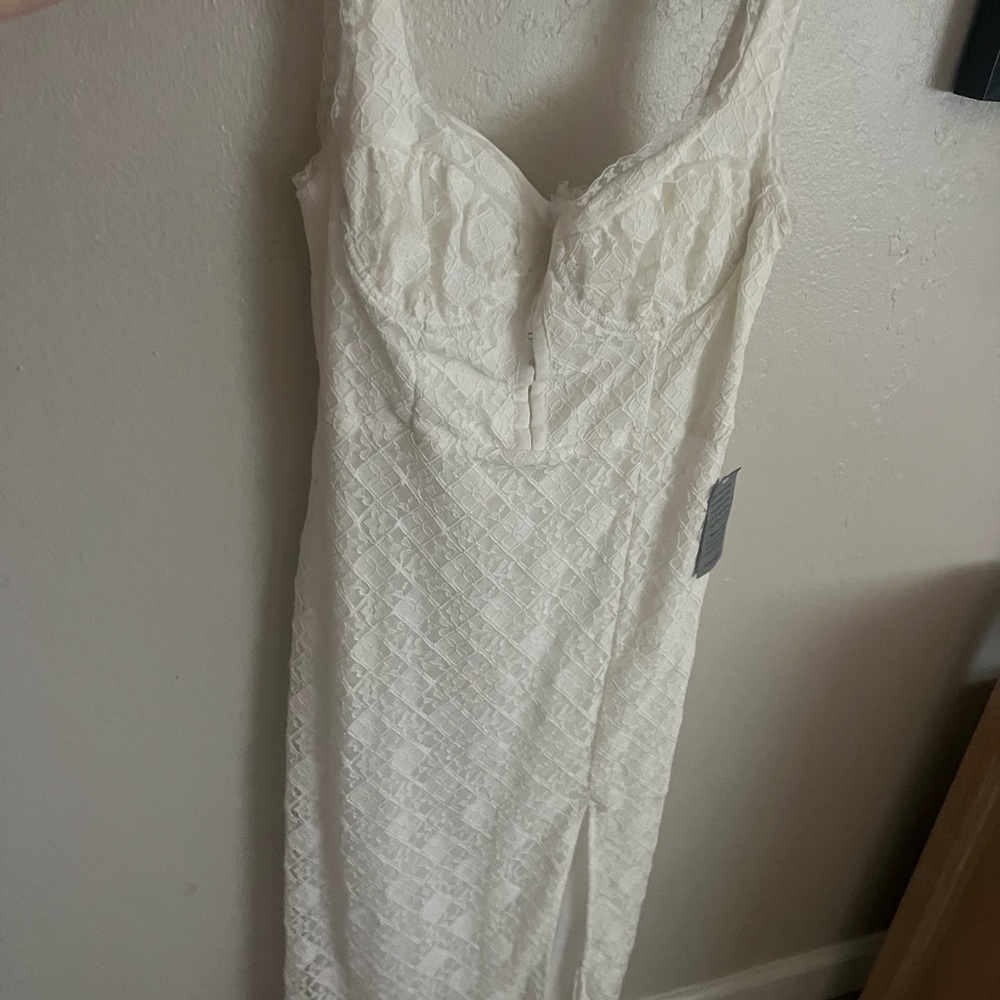 ASTR the Label White Lace Dress